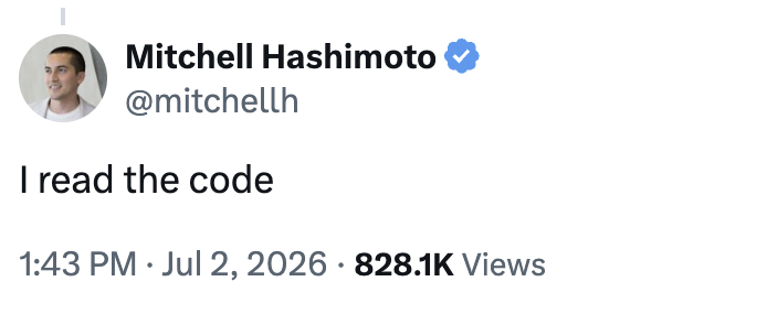 I read the code - Mitchell Hashimoto
